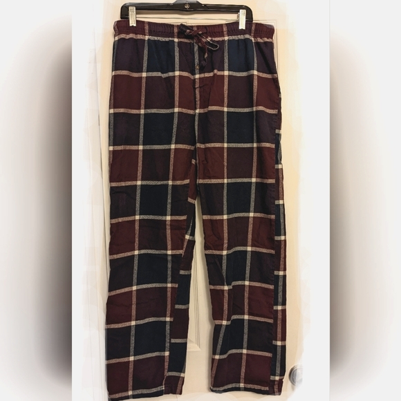 Lounge Pajama Pants,Button Fly Elastic Tie Waist, One Pocket, Multi-Colour, L - Picture 5 of 5